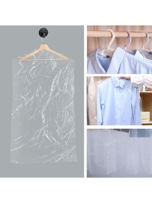 Astraltech Şeffaf Elbise Koruma Kılıfı -60 * 120-10 Adet, Ceket, Kazak, Tshirt Naylon Poşeti