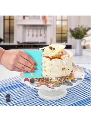 3'lü Pasta Dekoratör Kesme Şekillendirme Sürme Seti - Pasta Hazırlama Aracı