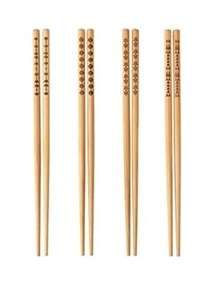Barbun  Trebent Yıkanabilir Bambu Chopstick Japon Çin Yemek Çubuğu