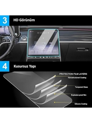 Toyota ile Uyumlu Corolla 2023 2024 2025 2026 Model Gösterge Panel 9h Nano Ekran Koruyucu