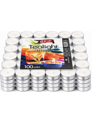 Astraltech Tealight Mum 100 Adet Beyaz