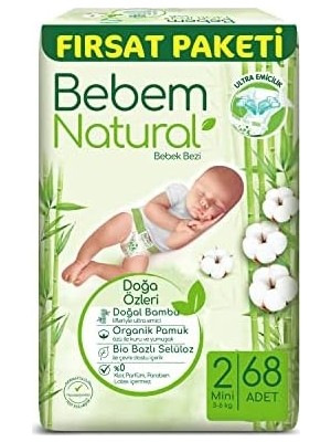 Bebek Bezi Mini 2 Beden Fırsat Paketi 68 Adet