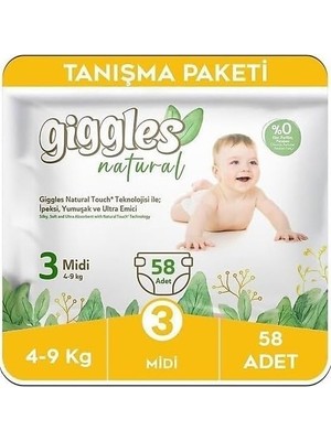 3 Numara Midi 1 Paket 58 Adet