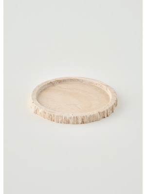 Bella Maison Ephesus Traverten Dekoratif Tabak Naturel (21X4 Cm)