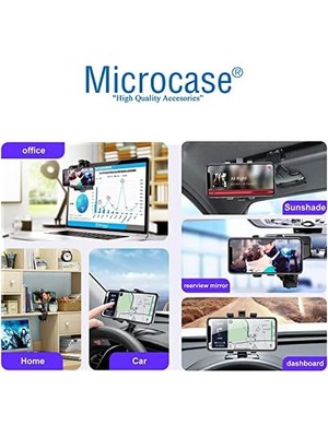 Microcase Araç Içi Numaratörlü Güneş Siperliği Ön Panel Dikiz Aynası Telefon Tutucu - AL2905