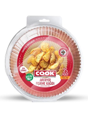 Airfryer Pişirme Kağıdı, Standart Boy, 16 Cm, 25 Adet