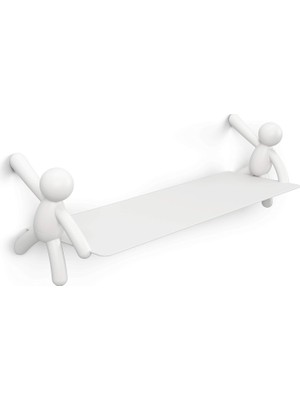 Umbra Buddy Asılı Duvar Rafı Shelves & Dergi Rafları, Çelik, Beyaz, Tek Boy