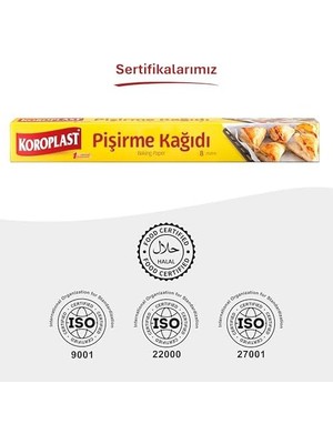 Pişirme Kağıdı 8 Mt, Helal Sertifikalı ve Bpa Içermez 37CM x 8mt, Fırında Tavuk, Et, Tatlı, Börek Pişirmek Için Uygun, 220 C° Yüksek Dayanıklı Fırın Pişirme Kağıdı, Yapışmaz ve Yanmaz