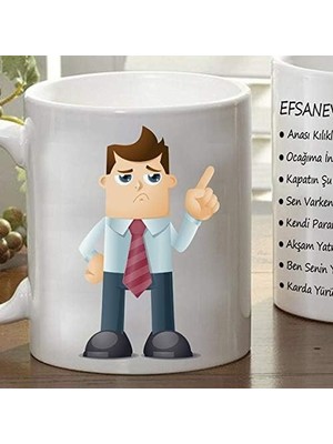 Babaya Özel Efsanevi Baba Sözleri Kupası Kupa Bardak