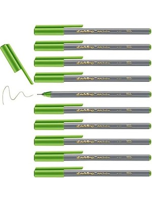 55 Fineliner - Açık Yeşil - 10 Kalem - 0,3 mm Uç