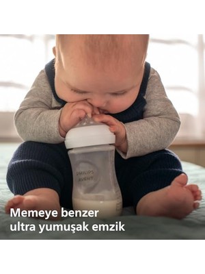 Doğal Tepkili Biberon Emziği, 2’li Paket, 0 Ay+, 2 Numara, Akıtmaz Emzik, Kolik ve Gaz Önleyici, Bpa Içermez, SCY962/02