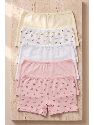 Katia & Bony 5'li Paket Kız Çocuk Boxer Çok Renkli
