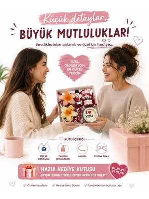 Novaly Store Dekoratif Hediye Kutusu – Küllük, Çakmak, Mandal Toka ve Atlı Karınca Süsü Seti