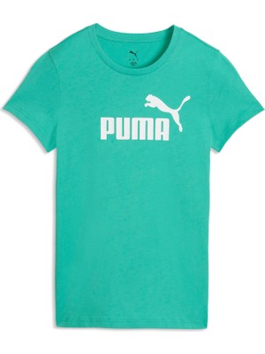 Puma Kadın / Kız Mavi Puma Ess No. 1 Logo Tee Mavi Kadın T-Shirt
