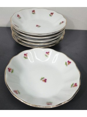 Meks Porland Porselen 12'li̇ Hercai̇ Çay Tabak 11 cm 8697635562538