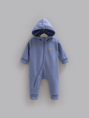 Caramell 3 Iplik Şardonlu Erkek Bebek Tulumu Kışlık Içi Tüylü Kapüşonlu Tulum