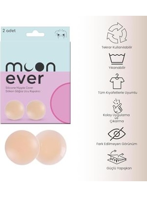 By Stopever Silikon Göğüs Ucu Kapatıcı | Görünmez & Tekrar Kullanılabilir | Ten Rengi, Kendinden Yapışkanlı, Gün Boyu Rahatlık Sağlayan Nipple Cover