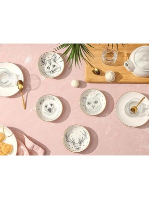 Meks Porland Forest 4lü Mini Kase Takımı 10CM