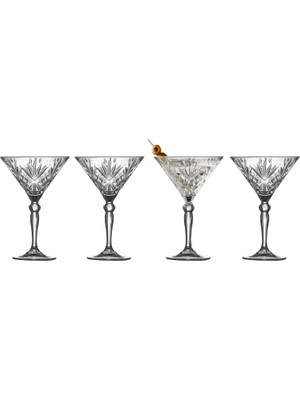 Meks Lyngby Glas Melodia Kristal Kokteyl Bardağı 4 Adet 21 cl