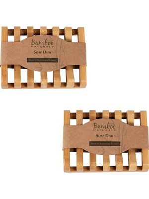 Meks Bamboo Naturals Bambu SABUNLUK,%100 Sürdürülebilir Bambu, Kokuya Dayanıklı, Banyo Veya Mutfağa Şık