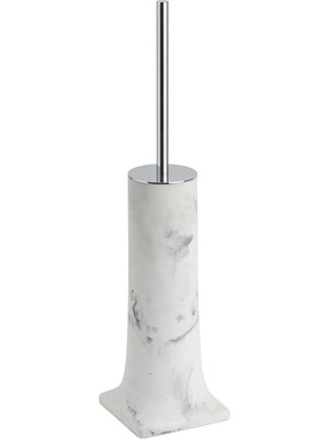 Meks System Banyo Klozet Frıçası Mermer Desenli-Krom Renk 422X105X105 mm Beyaz Tek Ebat BA4006 009 R3-Cr