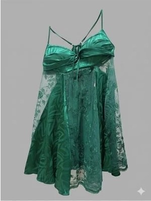 Mucize Fantazi Gecelik Yeşil L Beden