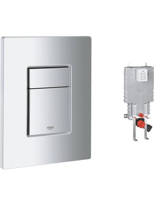Grohe Gömme Rezervuar Kumanda Paneli Abs + Uniset 13 cm Gömme Pnömatik Rezervuar Seti