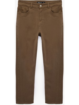 Koton Pamuklu Normal Bel Cepli Tapered Fit Jean Pantolon - Joe Jean