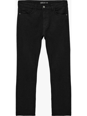 Koton Pamuklu Normal Bel Cepli Straight Fit Jean Pantolon - Mark Jean