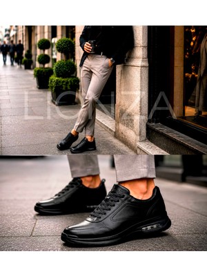 Lionza A+Kalite Iç Dış Hakiki Deri Şık Günlük Hafif Sneaker