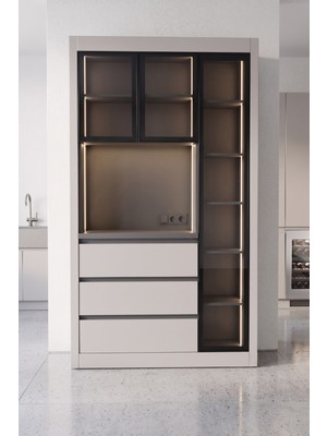 Avm 24 Nero Kahve Köşesi Multi 125CM Montaj Dahil