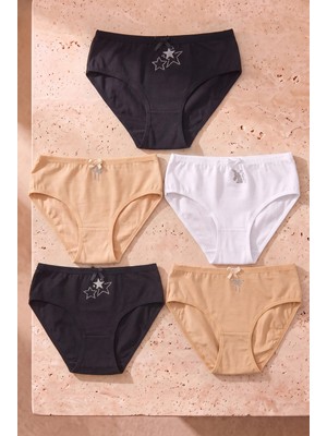 Katia & Bony Kız Çocuk 5'li Paket Çok Renkli Slip Külot