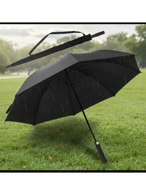 İldeşli Tek Katlı Karbon Fiber Golf Şemsiyesi Yağmur ve Güneş Için Tasarlanmış