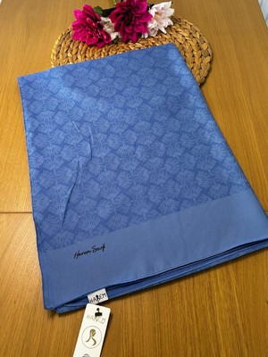 Harem Scarf Gold Sahra Şal Mavi
