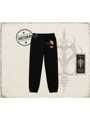 Tarzsokak Kadın Aperol Spiritz Unisex Jogger Eşofman Altı Beyaz