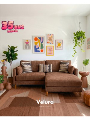 Velura Home & Living Pamela Köşe Koltuk - Kiremit