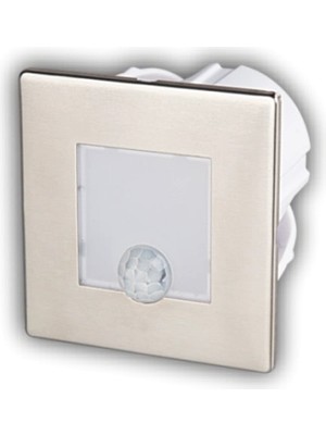 Uravas Store 1 Adet Cata Ct 5183 Satin Kasa 1.5W Sensörlü Kare Koridor Aydınlatması 3200K Gün Işığı