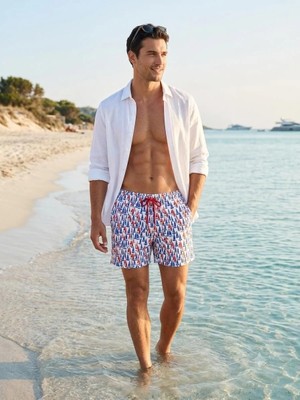 Miami Beach Desenli Erkek Şort 251