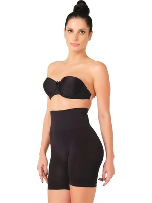 Semel Siyah Düşük Bel Double Pantalon Korse