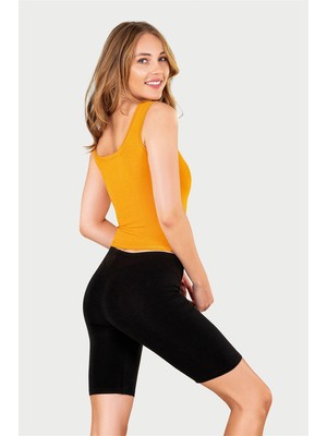 Obje Kadın Turuncu Kalın Askılı Crop