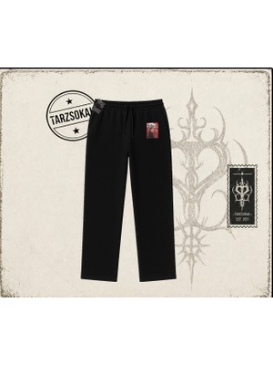 Tarzsokak Kadın Kate Moss Icecream Unisex Baggy Eşofman Altı Beyaz