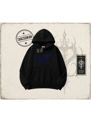Tarzsokak Kadın Margarita Social Club Oversize Unisex Kapşonlu Sweatshirt Beyaz