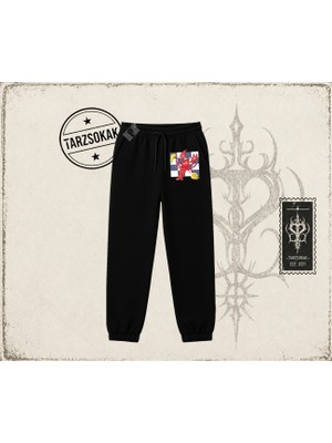 Tarzsokak Kadın Istakoz Ekose Unisex Jogger Eşofman Altı Beyaz
