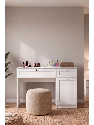 Sarmobi Terra Makyaj Masası (Aynasız) Y:80 G:115 D:41 / Beyaz