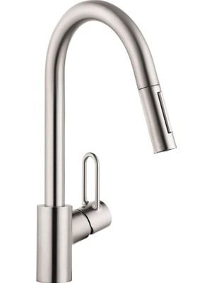 Hansgrohe Talis Loop Mutfak Bataryası 1 Saplı Paslanmaz Çelik Görünümlü, 04701805