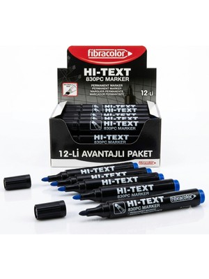 Hi-Text 830 Pc Permanent Kesik Uçlu Markör Kalem