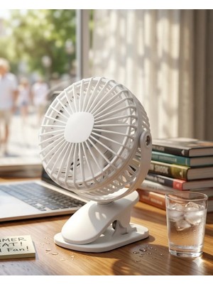 Astraltech Şarjda ve Fişte Çalışabilen Portatif Mini Fan