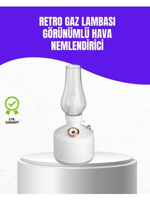 Astraltech Retro Gaz Lambası Görünümlü Ledli Buhar Püskürtücü Aroma Difüzör