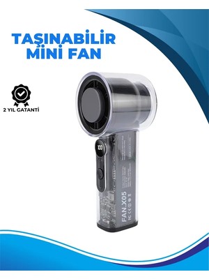 Astraltech Taşınabilir El Fanı  100 Seviyeli Rüzgar Hızı Ayarı  Sessiz Çalışma - Dijital Ekranlı