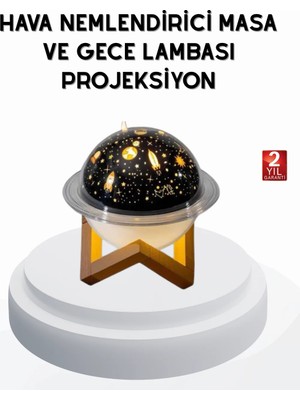 Astraltech USB Mini Hava Nemlendirici ve Projeksiyon Lamba – Taşınabilir, Sessiz, Dekoratif Aromaterapi Cihazı